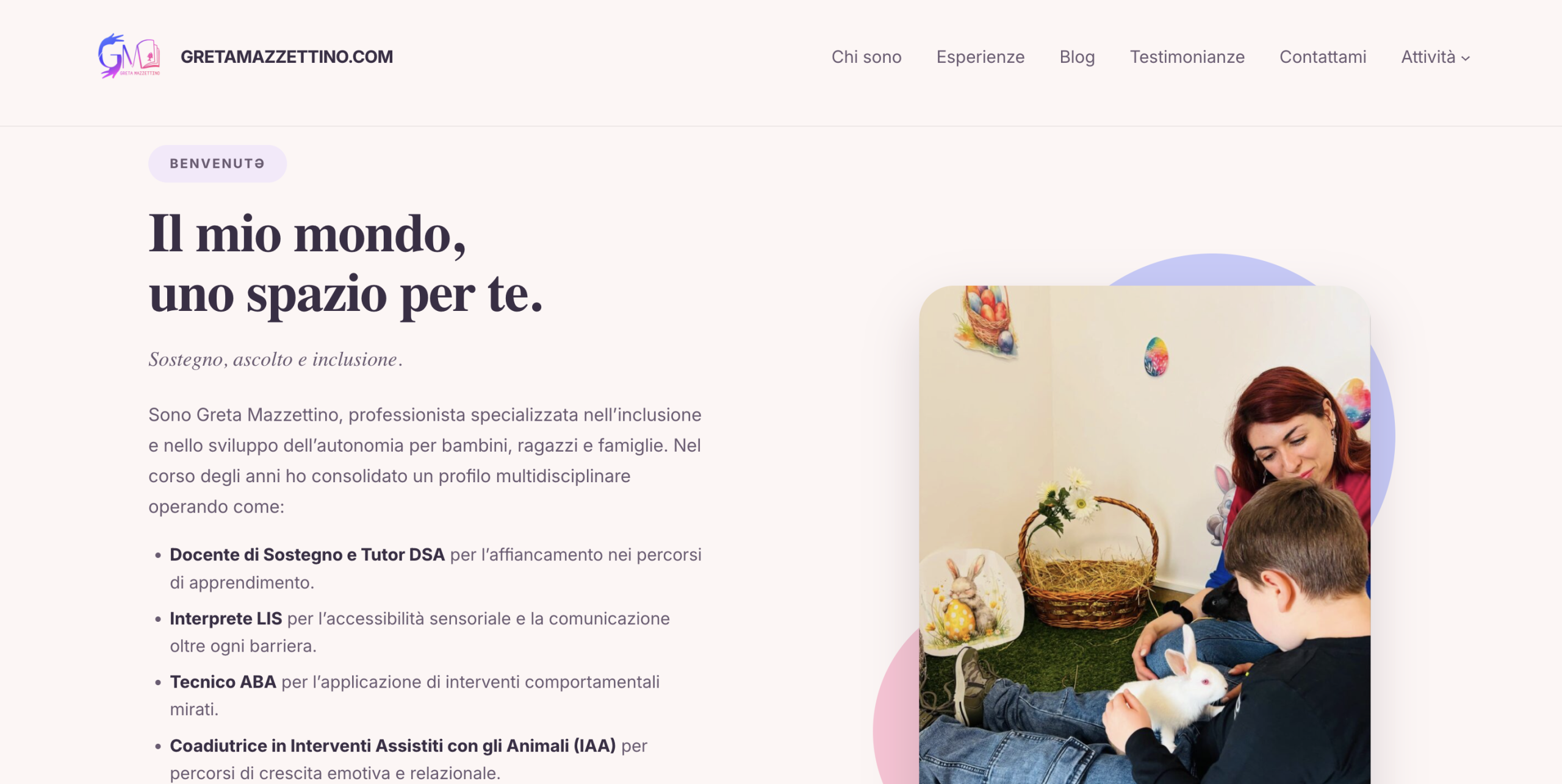 Anteprima sito gretamazzettino.com
